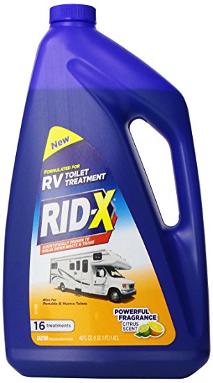 RID-X RV Toilet Treatment Liquid, 16 Treatments, 48 Ounce