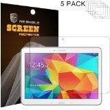 5-PACK Mr Shield Samsung Galaxy Tab 4 101 10inch Premium Clear Screen Protector with Lifetime Replacement Warranty