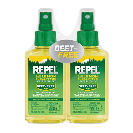 Repel Lemon Eucalyptus Natural Insect Repellent, 4-Ounce Pump Spray, Case Pack of 6 Pack of 2 4-Ounce