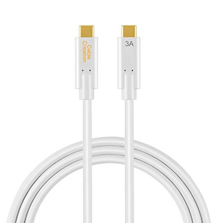 USB 3.1 Type C Gen 2 Cable 5ft, CableCreation 10Gbps Super Speed USB C to USB C Cable Built in E-Marker Chipset, Compatible for MacBook (Pro),Samsung T3 SSD etc. 1.5M /White