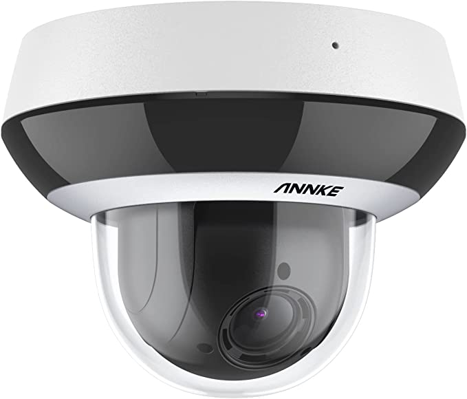 ANNKE CZ400 PoE Telecamera di Sicurezza IP PTZ di Rete 4MP Super HD con 4X Zoom Ottico Motorizzato 2.8-12mm H.265  IK10 Antivandalo IP66 Impermeabile Registrazioni Audio