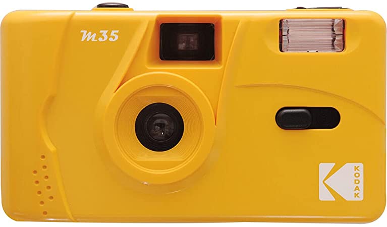 Kodak M35 35mm Film Camera (Yellow) - Focus Free, Reusable, Built in Flash, Easy to Use