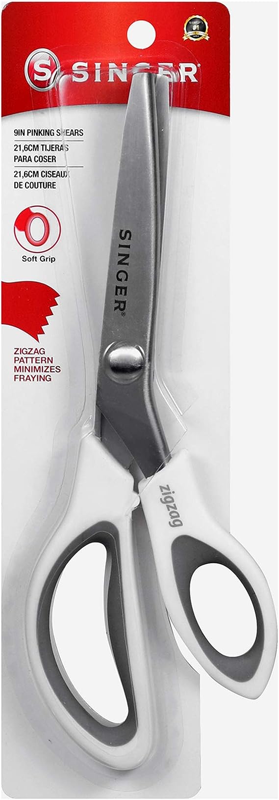 SINGER 9" Pinking Shears - Zig Zag Scissors for Fabric
