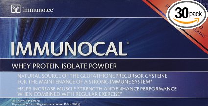 Immunocal Whey Protein Isolate Powder Supplement HMS-90 (30-0.35 ounce pouches)