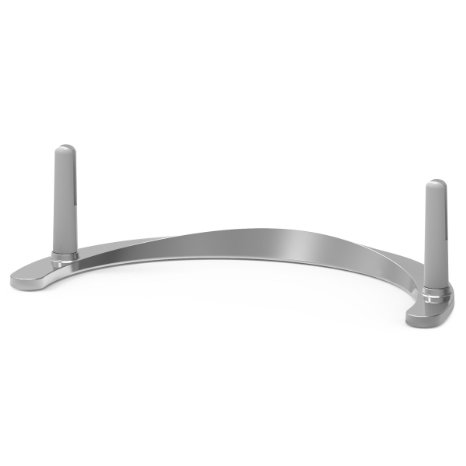 1byone Paper Thin HDTV Antenna Table Stand, Metallic