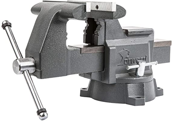 Forward 8-Inch bench vise Heavy Duty Work Vise with 270 Degrees Swivel Base