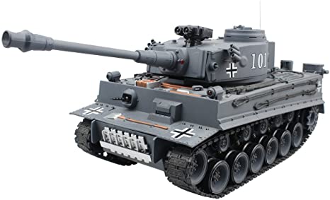 Hugine 15 Channel 1:20 2.4GHz RC Tank Main Battle Tank Model with Shoot Bullet (Blue)