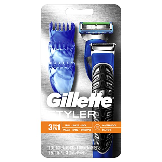 Gillette All Purpose Beard Trimmer and Fusion Razor Edger for Men