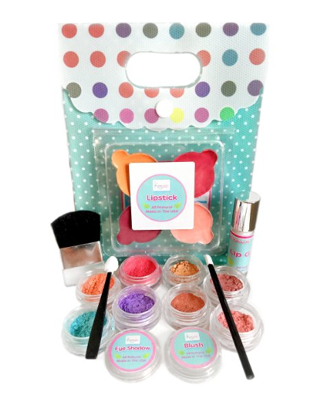 Young Girls Makeup Kit - All Natural, Certified Organic Kids Makeup Set