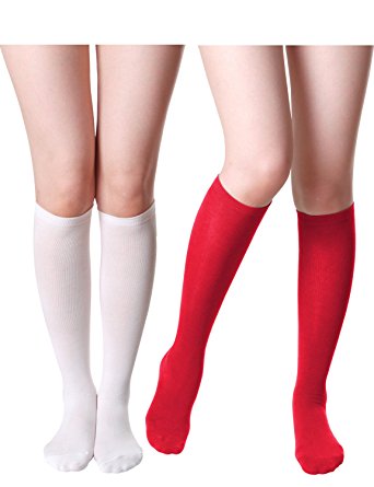 HASLRA Women's Knee High Socks 1 - 3 Pairs