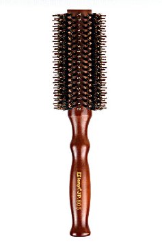 Styling Essentials Natural Boar Bristles Hair Brush Round Comb Ruled 22-Inch