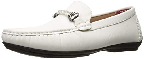 STACY ADAMS Men's Percy-Braided Strap Driving Moc Oxford