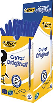 BIC Cristal Original Ballpoint Pens Blue 50 Box