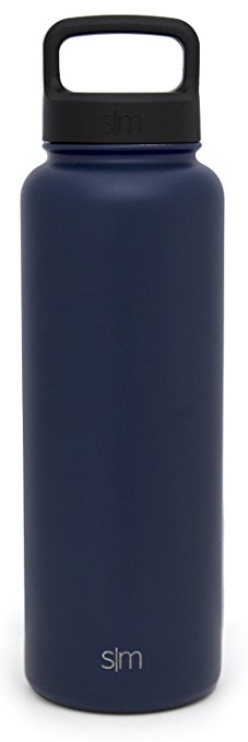 Simple Modern Summit Water Bottle   Extra Lid - Vacuum Insulated 18/8 Stainless Steel Powder Coated - 6 Sizes, 22 Colors