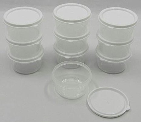 Sure Fresh mini storage container with lid, 2.3 Fl Oz, 10 containers
