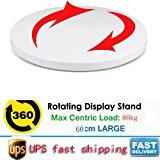 Yuanj Shop Display Stand 360 Automatic Rotating Turntable for Mannequin or Taking 3d Photos(80kg) - White