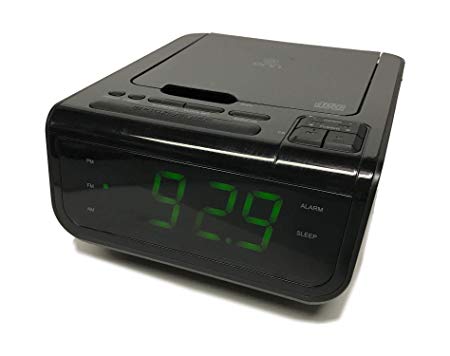 Onn ONA502 CD/AM/FM/Alarm Clock Radio with Digital Tuning Alarm with and USB Port to Charge Devices   Large 1.2 inch Green LED Display   Aux-in Jack,Top Loading CD Player - Refurbished