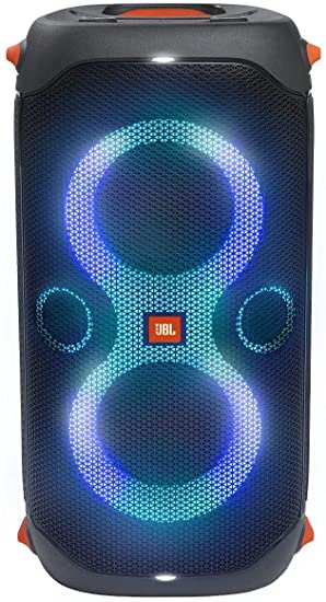 JBL Partybox 110 | Wireless Bluetooth Party Speaker | 160W Monstrous JBL Pro Sound | Dynamic Light Show | Upto 12Hrs Playtime | Built-in Powerbank | Guitar & Mic Support | JBL PartyBox App (Black)