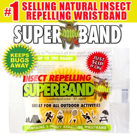 NEW 2016 - Insect Repelling SUPERBAND - Green Packaging - ALL NATURAL (20)