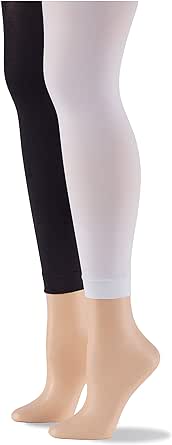 No Nonsense Women's Super Opaque Control Top Footless Tights