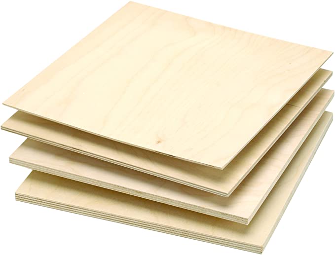 Woodcraft Single Piece of Baltic Birch Plywood (6mm - 1/4" x 12" x 12")