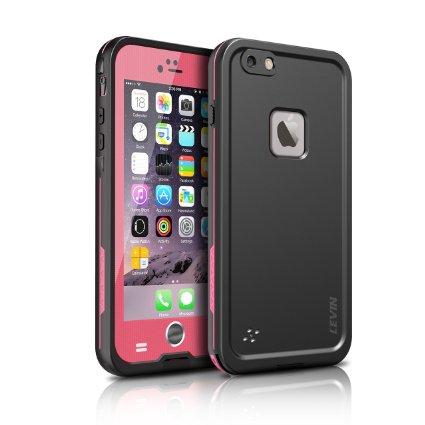 Levin Waterproof Shockproof and Dirtproof Protective Case for iPhone 6s and 6 - Pink