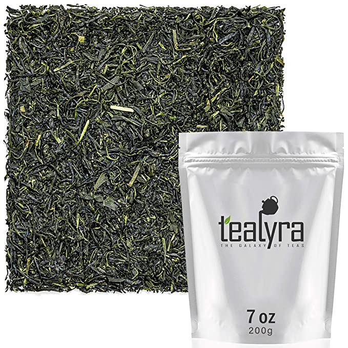 Tealyra - Gyokuro Ureshinocha - Japanese - Finest Hand Picked - Green Tea - Organically Grown - Loose Leaf Tea - Caffeine Level Medium - 200g (7-ounce)