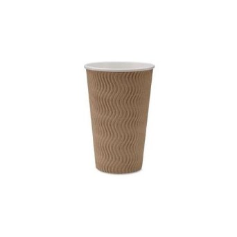 Genuine Joe GJO11257PK Insulated Ripple Hot Cup, 16-Ounce Capacity (Pack of 25)