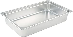 Winco 4-Inch Anti-Jamming Steam Pan, Full, 24-Gauge