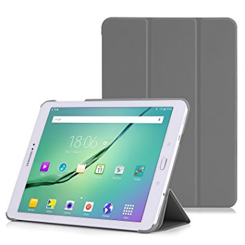 MoKo Samsung Galaxy Tab S2 9.7 Case, Slim Lightweight Smart-shell Stand Cover Case with Auto Wake / Sleep for Samsung Galaxy Tab S2 9.7 inch Tablet (SM-T810 SM-T815 / SM-T819N SM-T813N), GRAY