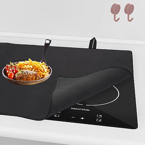 Stove Top Covers (31" x 21.5"), Heat Resistant Glass Top Stove Cover Electric Stove Cover, Full Stove Covers for Electric Stovetop, Ceramic Glass Cooktop Protector Flat Top Oven Cover