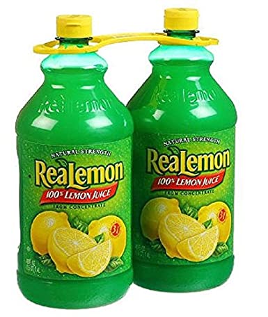 Realemon Juice 100% Lemon Juice 2 48 oz bottles