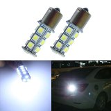 LLCJ 2PCS Super Power White 1156 7506 1003 1141 18-SMD LED Replacement Bulb For RV Camper SUV MPV Car Turn Tail Signal Bulb Brake Light Lamp Backup Lamps Bulbs