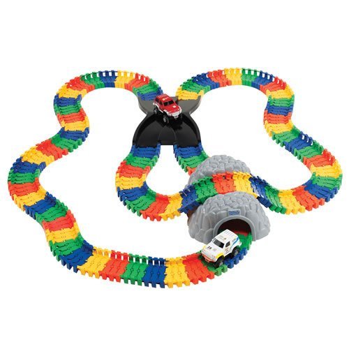 Kidoozie Build-A-Road X-Track - Mentally Stimulating and Employs Tactile Engagement - Fully Customizable - For Ages 3 and Up