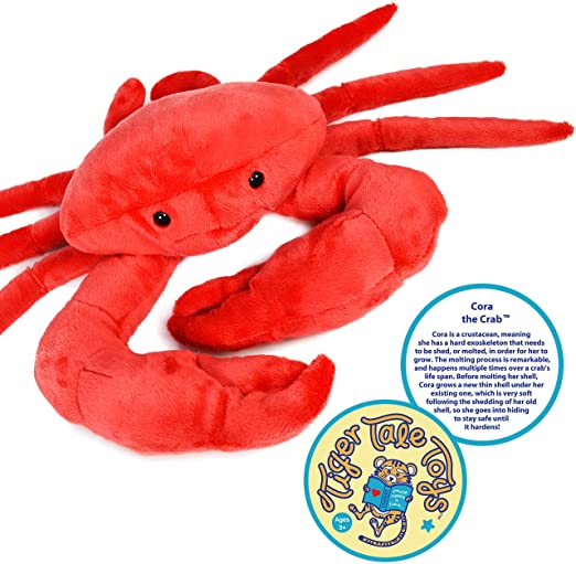 VIAHART Cora The Crab | 18 Inch Stuffed Animal Plush Crustacean | by Tiger Tale Toys