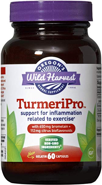 Oregon's Wild Harvest TurmeriPro™  Capsules, Non-GMO Herbal Supplements (Packaging May Vary), 60 Count