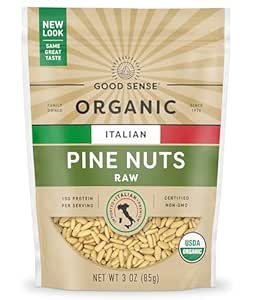 Organic Italian Pine Nuts, 4oz, Non GMO, Plant Protein