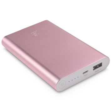 iXCC 8000mAh Compact Power Bank - Portable External Backup Charger Battery Pack for Smartphones MP3 Players Tablets and Other DevicesPink