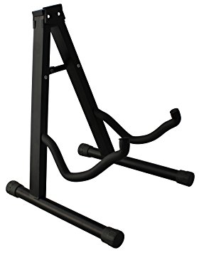 YmcYMC Universal Folding Guitar Stand with Secure Lock - for Acoustic and Electric Guitar