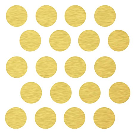 (80) 3" Gold Polka Dot Decals -Removable Peel and Stick Circle Wall Decals for Nursery, Kids Room, Mirrors, and Doors