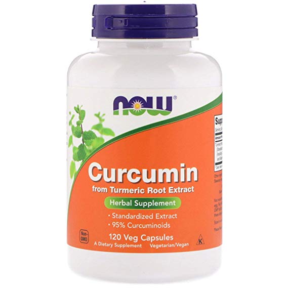 NOW Curcumin, 120 Veg Capsules