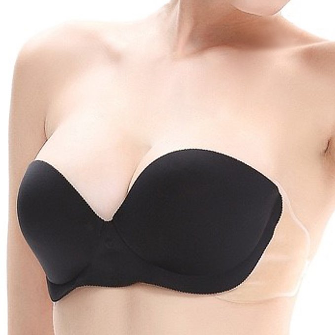 THE #1 Rated Backless Push Up Bra with Inflatable Cups for Perfect Cleavage by Jubeelicious®