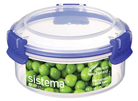 Sistema KLIP IT Round Food Storage Container, Blue Clips, 300 ml