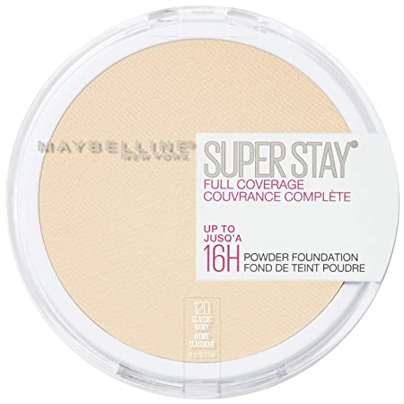 Maybelline New York Super Stay Full Coverage Powder Foundation Makeup , 120 CLASSIC IVORY