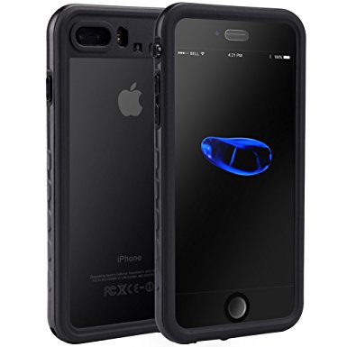 iPhone 7 / 8 Waterproof Case, Outdoors IP68 Certified Full Sealed Protective Cover, Clear Sound Waterproof Shockproof Dirtproof Snowproof Case with Fingerprint Touch for Apple iPhone 7 / 8