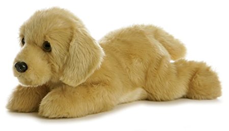 Goldie Golden Retriever Dog 12" Flopsie Stuffed Animal
