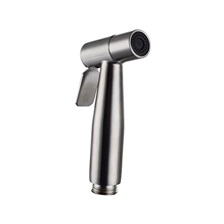 KES P950-2 SUS304 Stainless Steel Toilet Hand Held Bidet Shattaf Sprayer, Brushed Finish