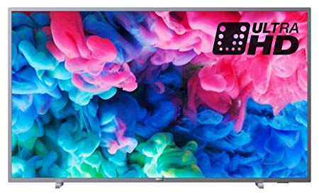 Philips 50PUS6523/12 50-Inch 4K Ultra HD Smart TV with HDR Plus and Freeview Play - Dark Silver (2018 Model)