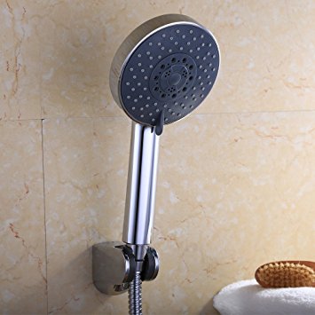 KES LP501B Bathroom FIVE Function Handheld Shower Head with Extra Long Hose and Bracket Holder, Chrome