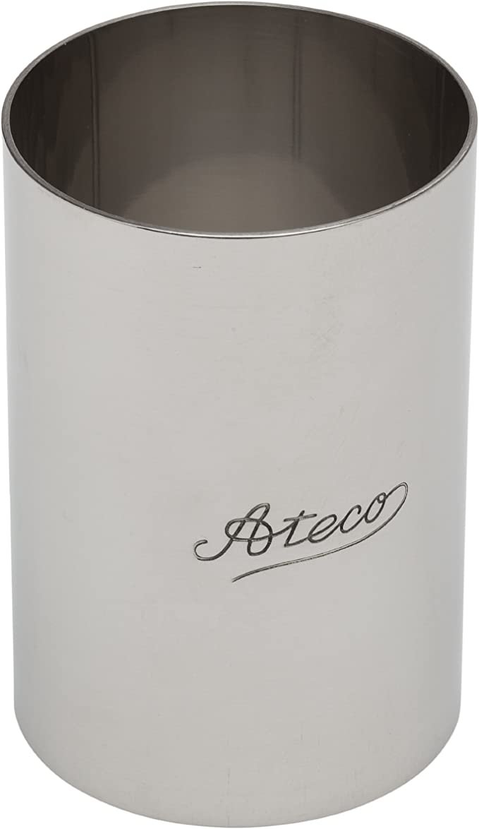 Ateco Round Stainless Steel Form, 2 by 3-Inches High